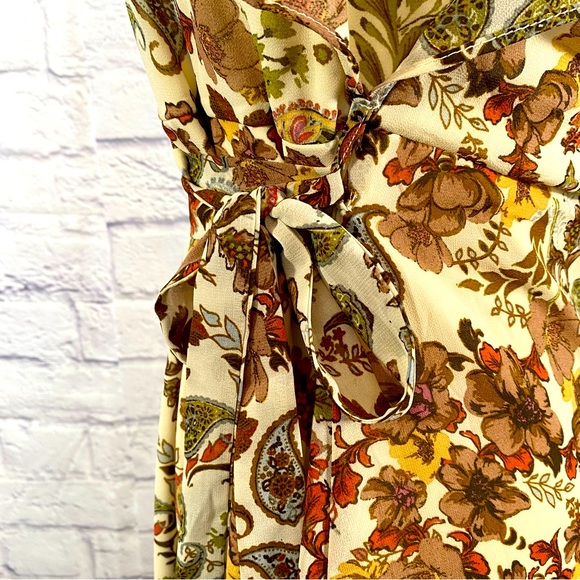 Drew by Anthropologie Floral Wrap Maxi Dress     Size Small - Picture 9 of 12